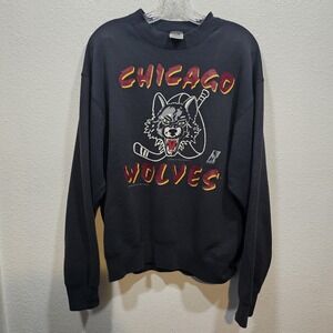 Vintage 1994 Chicago Wolves Made In USA Sweatshirt